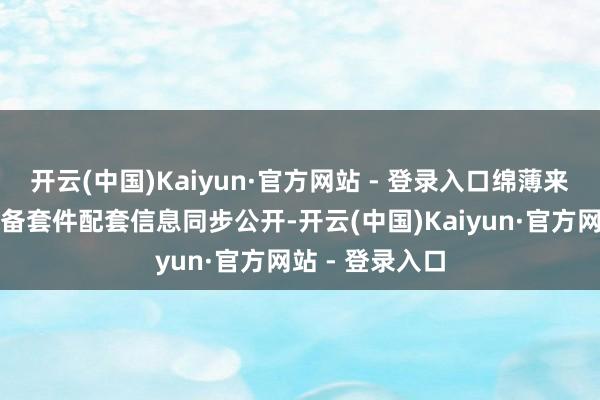 开云(中国)Kaiyun·官方网站 - 登录入口绵薄来说等于跟着设备套件配套信息同步公开-开云(中国)Kaiyun·官方网站 - 登录入口