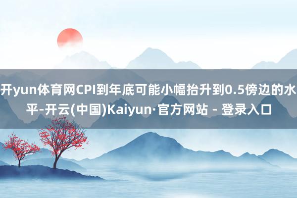 开yun体育网CPI到年底可能小幅抬升到0.5傍边的水平-开云(中国)Kaiyun·官方网站 - 登录入口